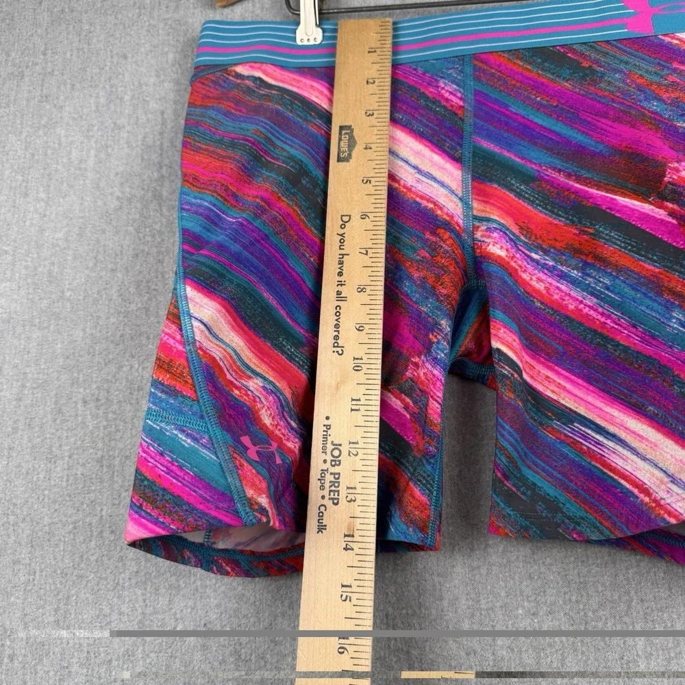 Under Armour Compression Shorts Women's Multicolor Abstract Print Padded‎